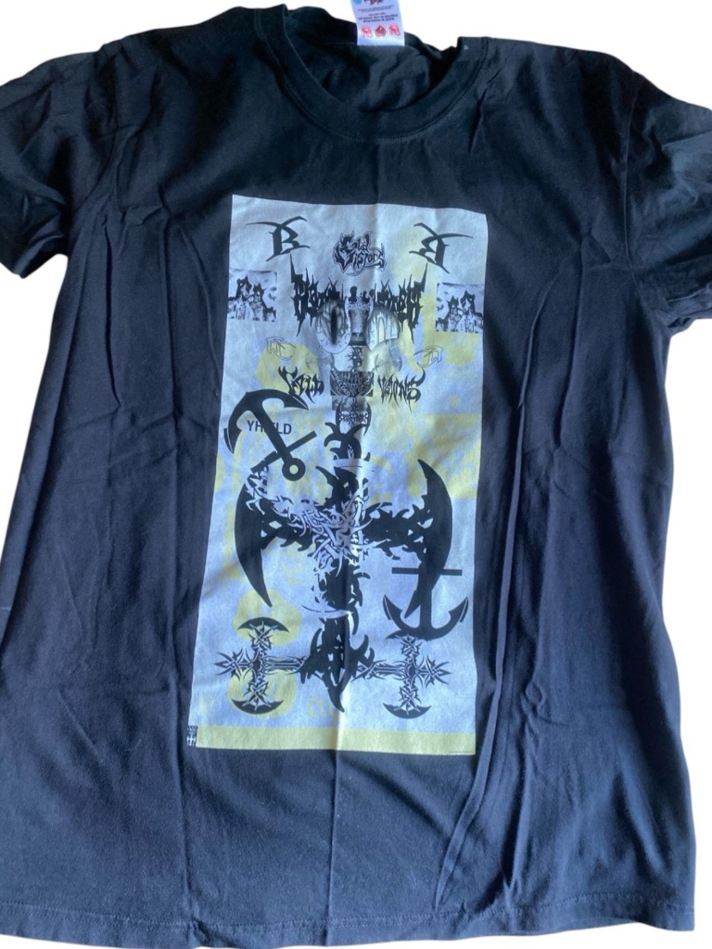 new bladee cold visions black shirt unisex Large